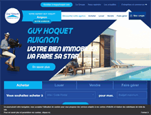 Tablet Screenshot of guyhoquet-immobilier-avignon.com